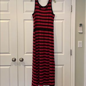 👗 Comfortable Striped Maxi Dress size large